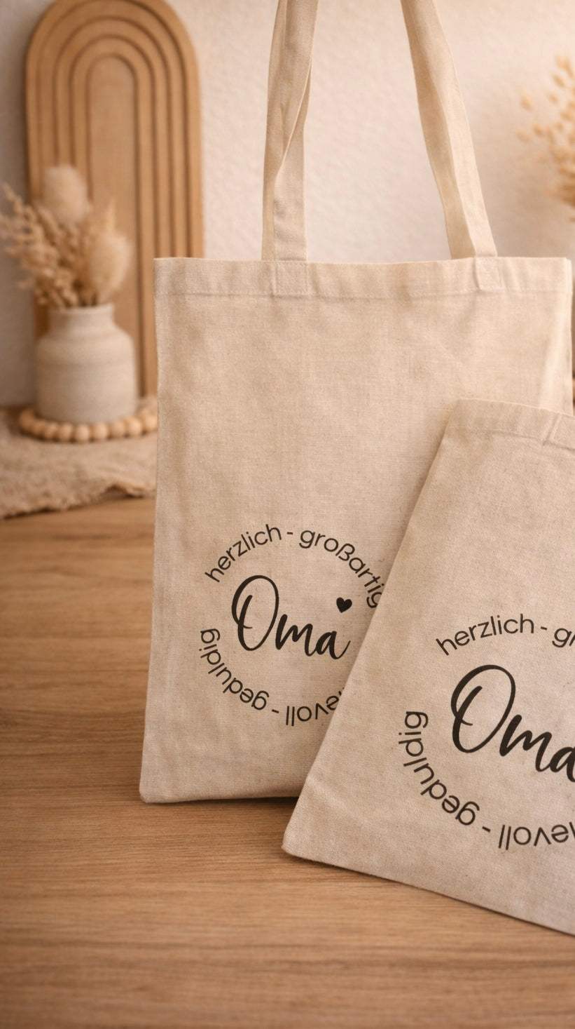Baumwolltasche | Beutel | Einkaufsbeutel | Sprüche | Oma