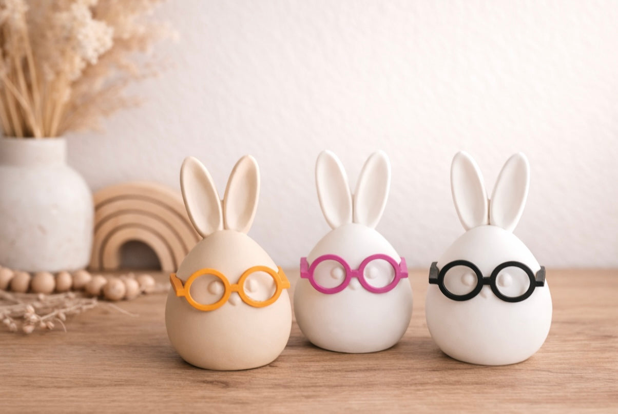 Hase | Osterei | Ostern | Hase mit Brille