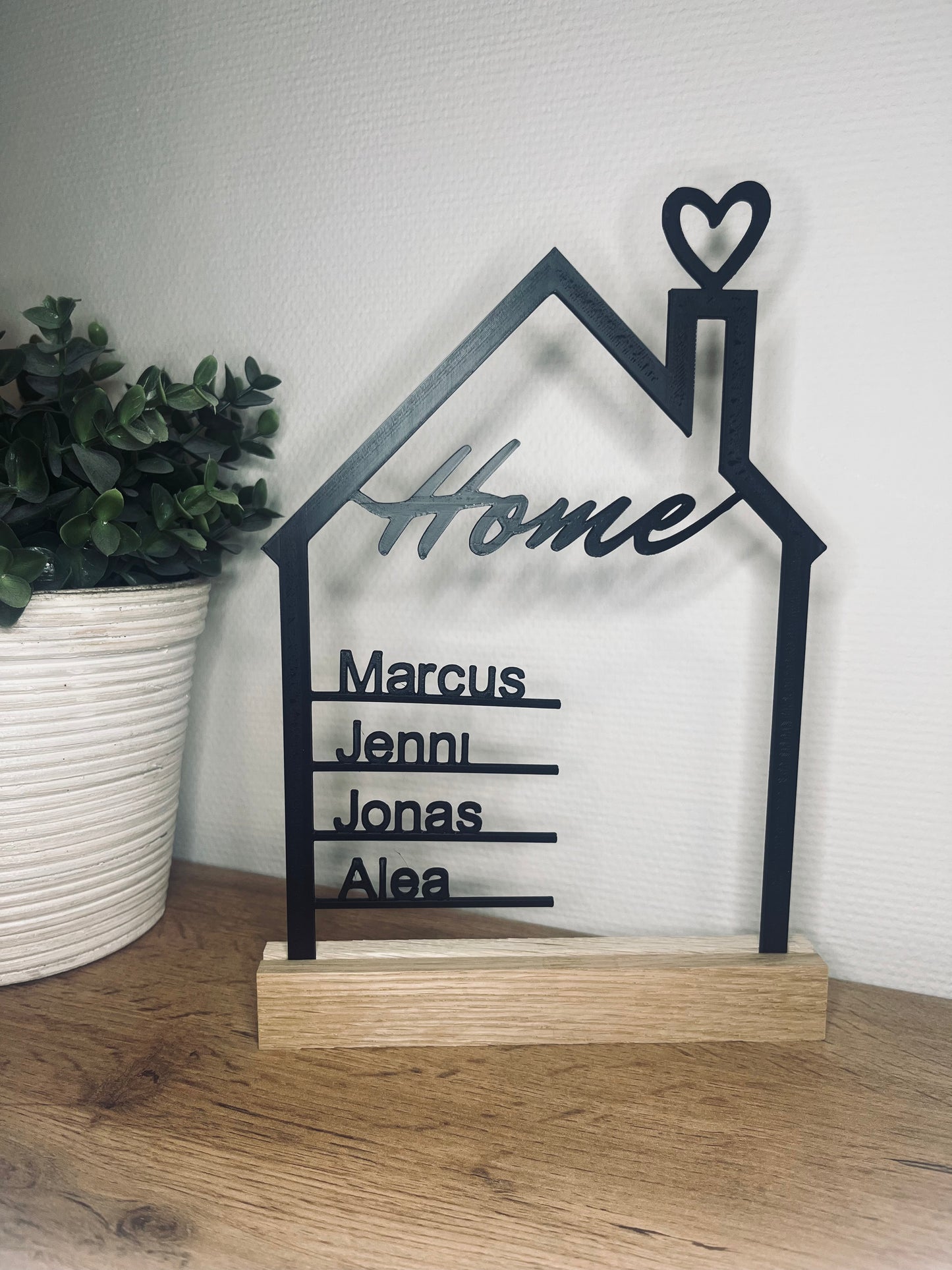 Aufsteller | Familie | personalisierbar | Home