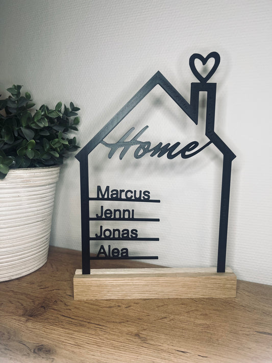 Aufsteller | Familie | personalisierbar | Home