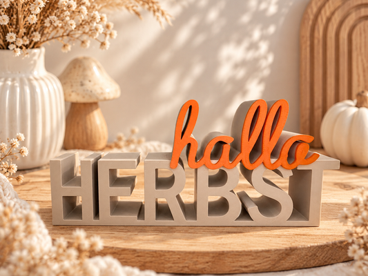 Schriftzug | hallo Herbst | Statement