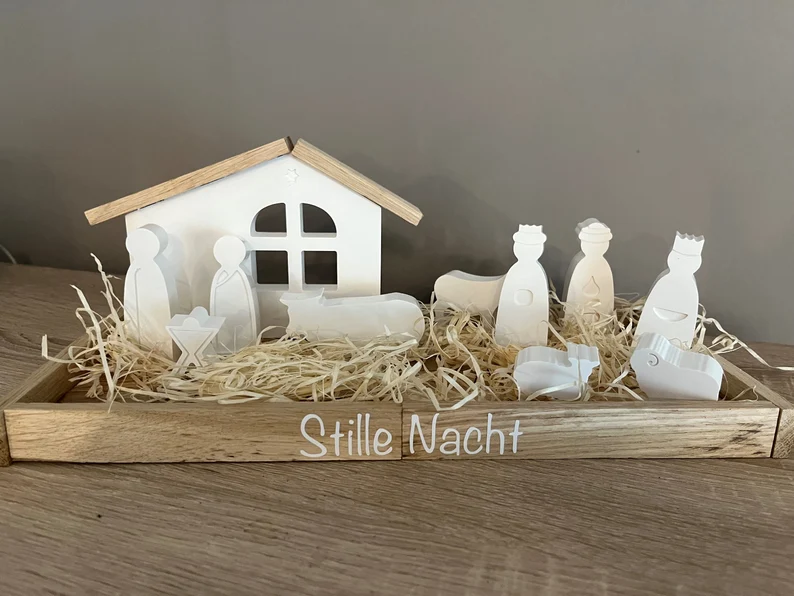 Weihnachten | Krippe groß | Adventszeit | Geschenk