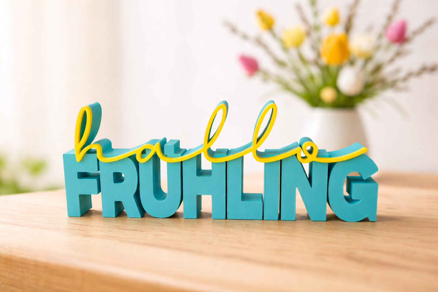 Schriftzug | hallo Frühling | Statement