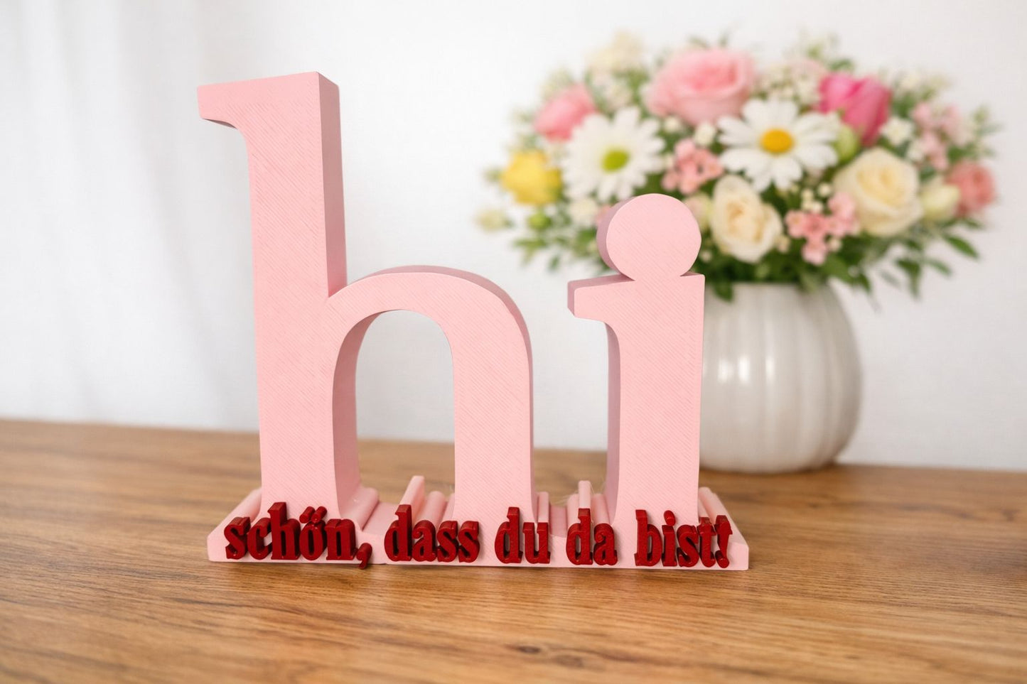 Schriftzug | hi | schön dass du da bist! | Statement