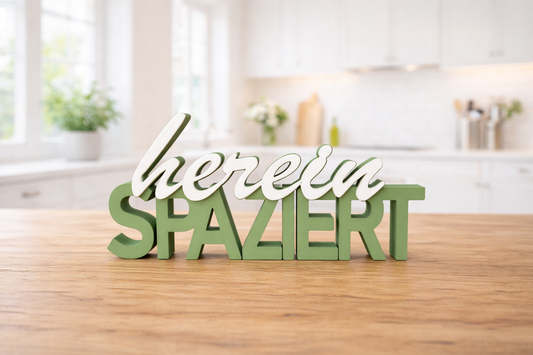 Schriftzug | herein spaziert | Statement