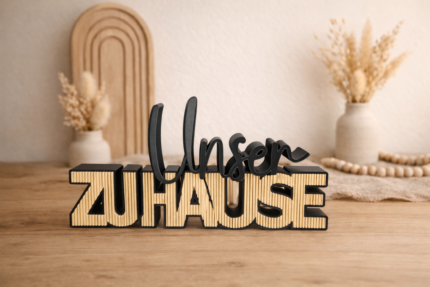 Schriftzug | Unser Zuhause | Statement