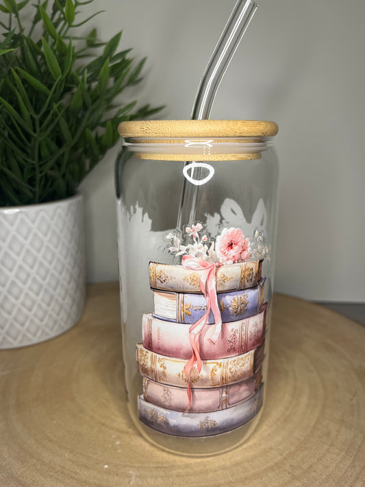 Glastrinkbecher Booklover
