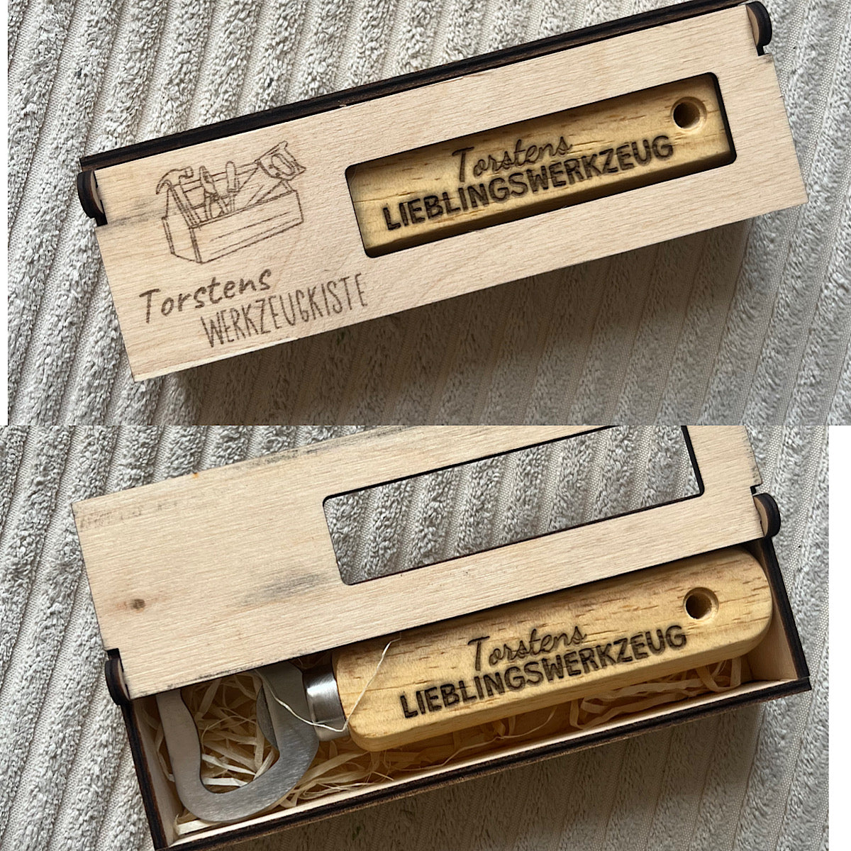 Werkzeugkasten | Geschenk personalisiert | Flaschenöffner