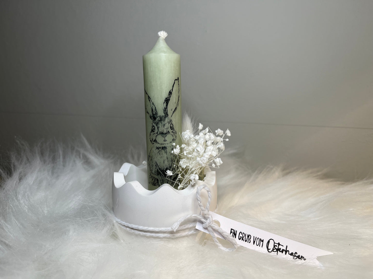 kleines Ostergeschenk | Ostern | Geschenk | Osterei | Kerze | Ostergrüße