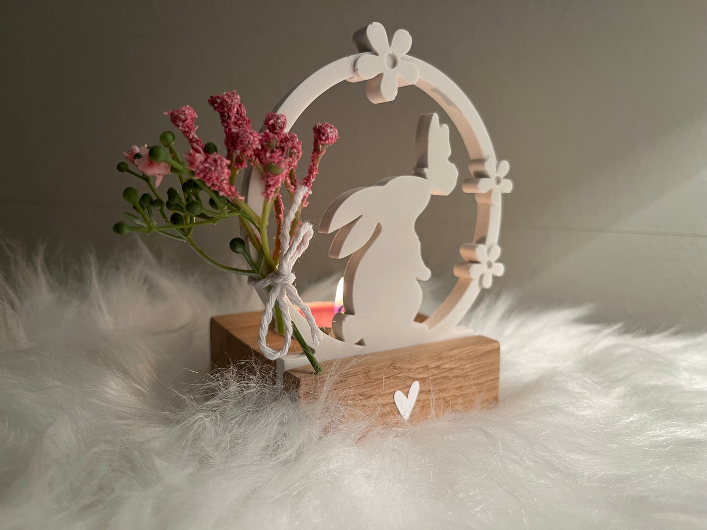 Teelichthalter Holz | Ostern | Geschenk | Osterdeko