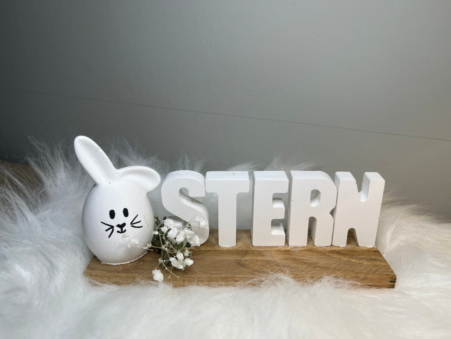 Schriftzug Ostern | Ostern | Geschenk | Osterdeko | Hase
