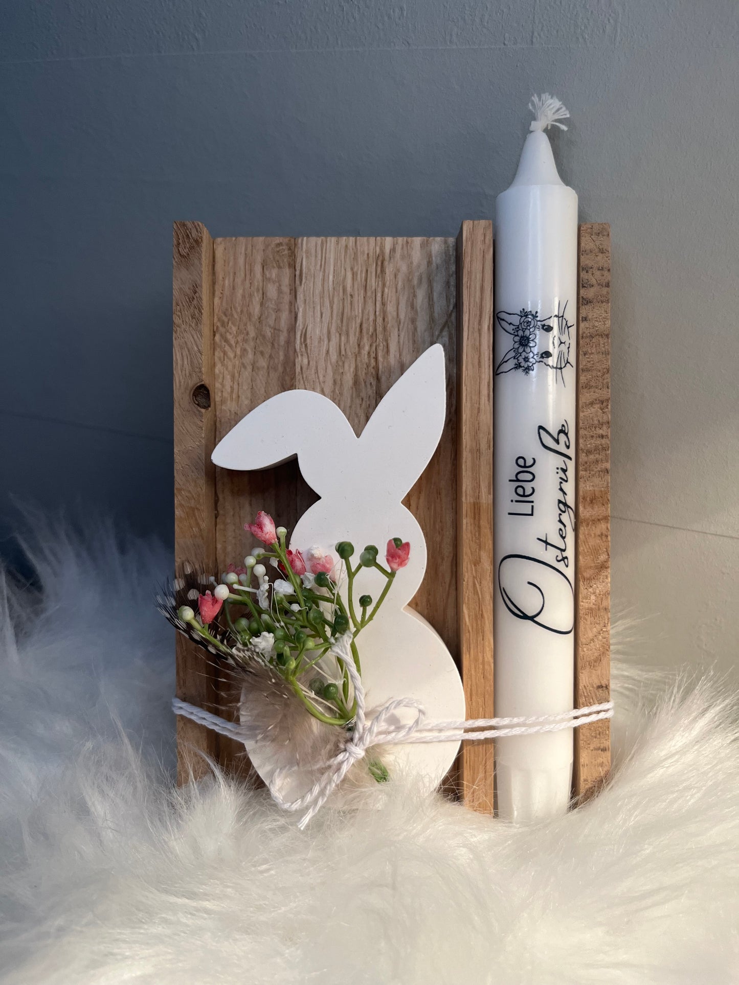 Ostergeschenk | Ostern | Geschenk | Osterdeko | Hase | Kerze