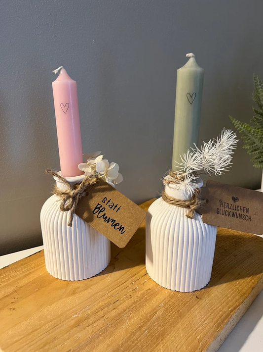 Vase | Kerzenhalter | Stabkerzen | Keramik