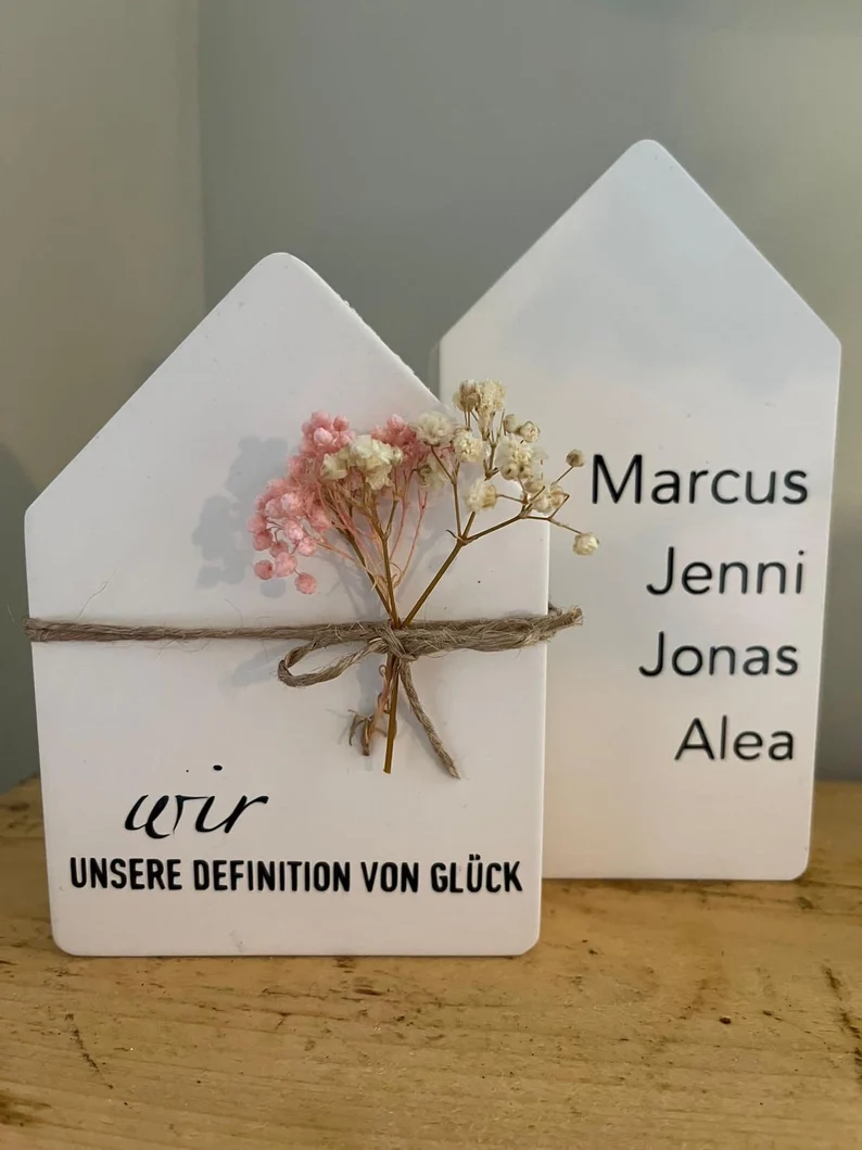 Häuser | Familie | personalisiert | Wir unsere Defintion von Glück