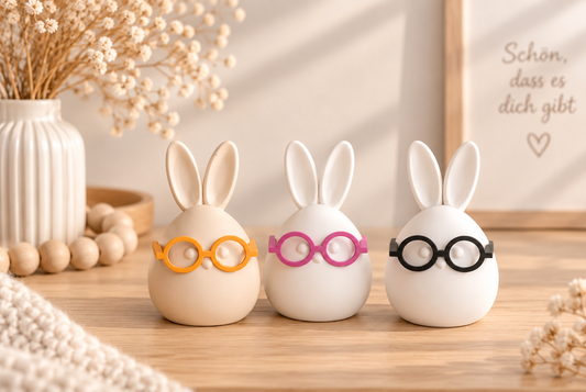 Hase | Osterei | Ostern | Hase mit Brille
