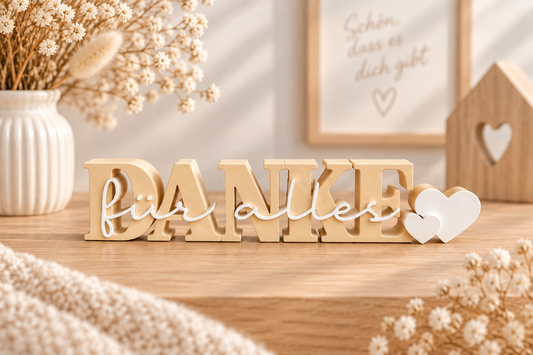 Schriftzug | Danke für alles | Statement