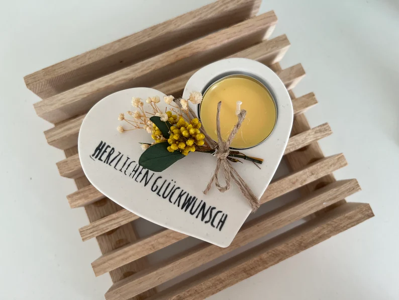 Teelichthalter | Geburtstag | Herz