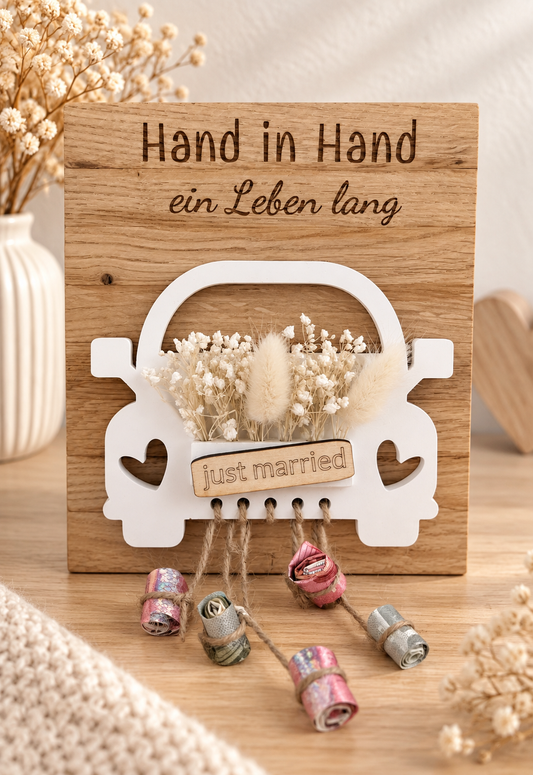 Geschenk | Hochzeit | Geldgeschenk | Holz