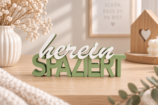 Schriftzug | herein spaziert | Statement