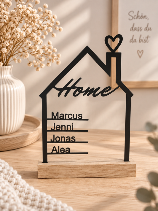 Aufsteller | Familie | personalisierbar | Home