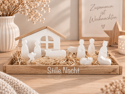 Weihnachten | Krippe groß | Adventszeit | Geschenk