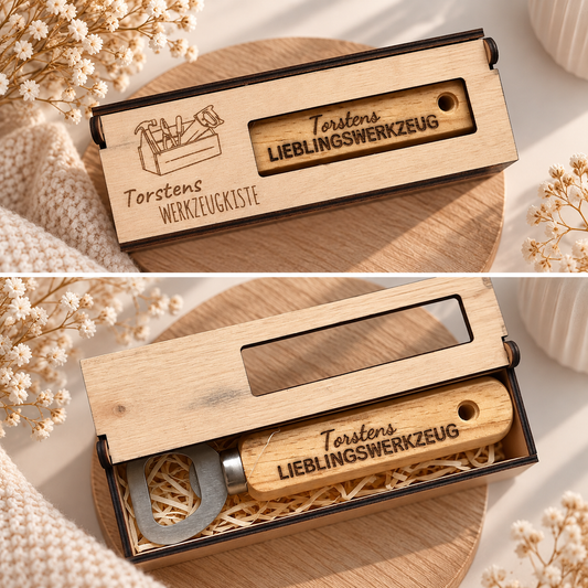 Werkzeugkasten | Geschenk personalisiert | Flaschenöffner